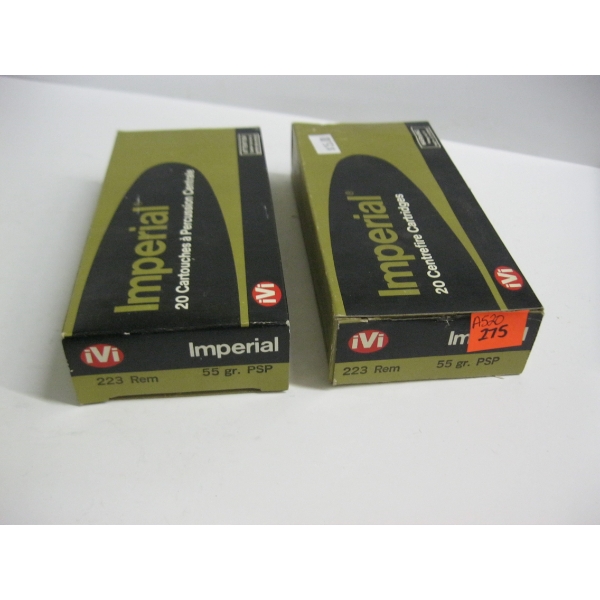 IMPERIAL .223 REM 55GRS PSP|2X20 CENTERFIRE CARTRIDGES