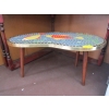 Image 2 : MCM TILE TOP KIDNEY SHAPE TABLE