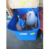 Image 1 : BIN OF MISC. OILS, PAINT, ETC.