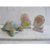 Image 1 : 3 WOODEN CARVED PIECES - 2 FISH & A TURTLE