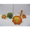 Image 1 : 5 PIECES OF CARNIVAL GLASS