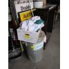 Image 2 : GARBAGE CAN W/ASST. RAGS & A BOX OF TOWELS