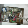 Image 3 : BOX & BIN OF MISC. SHELF BRACKETS, PRUNERS, ETC.