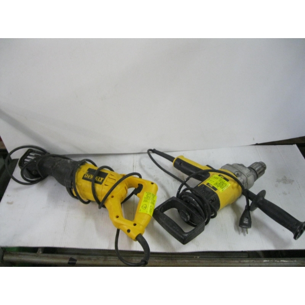 DEWALT SAWZALL & DEWALT 1/2" ELECTRIC DRILL