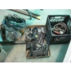 Image 1 : BASKET W/MISC. PLUMBER'S TORCH, ETC., BOX OF ASST. ELECTRICAL,  BOX OF SAFETY GOGGLES, ETC.