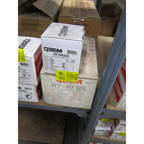 ROTOM MOTOR - 230V & A ROTOM FLUE EXHAUST BLOWER - 115/230V 