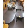 Image 1 : OVAL COFFEE TABLE W/3 END TABLES