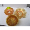 Image 1 : 3 PIECES OF CARNIVAL GLASS