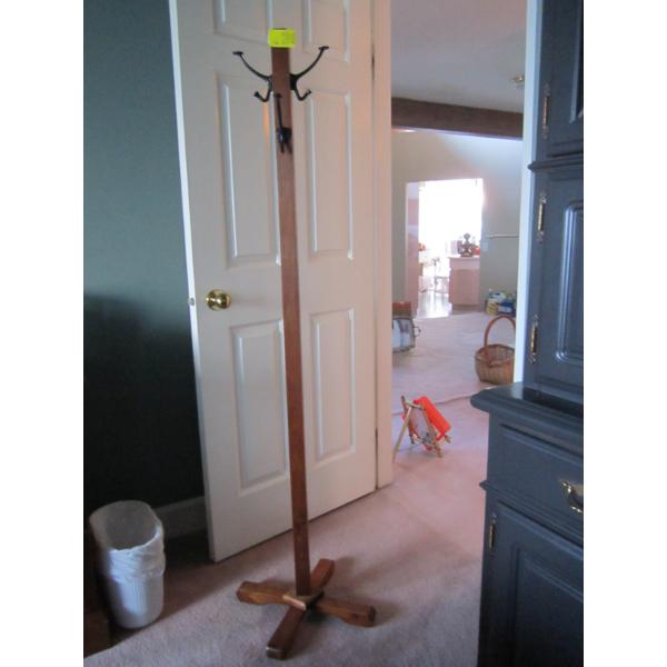 WOODEN COATRACK