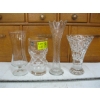 Image 2 : 4 GLASS VASES