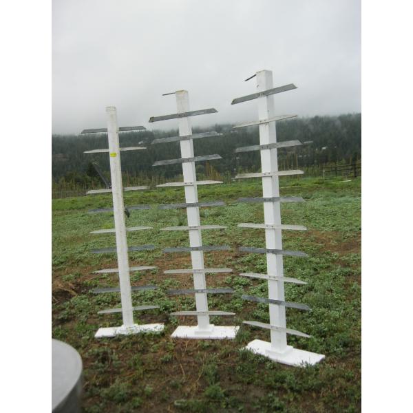 3 SELF STANDING SHELF RACKS