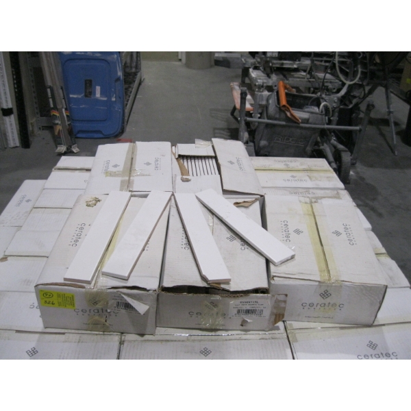 4+ BOXES OF WHITE 2"X12" TILE