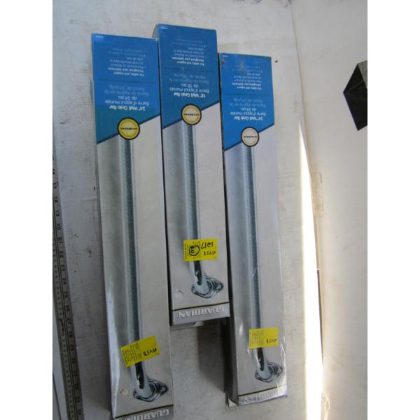 2 -24" WALL GRAB BARS & 1 - 18" WALL GRAB BAR