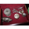 Image 2 : STERLING SILVER PIECES & ANIMAL FIGURINES