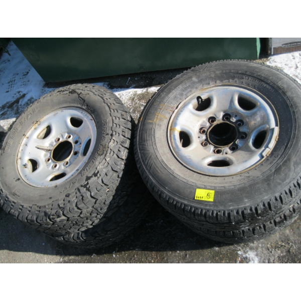 2 LT 245/75R16 GENERAL TIRES  & 2 LT 245/75R16 NOKIAN