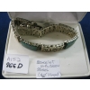 Image 2 : BRACELET W/GREEN STONES, NOT STAMPED