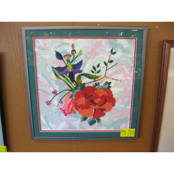ORIGINAL QUILTED FRAMED PICTURE