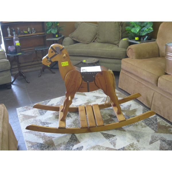 WOODEN ROCKING HORSE