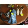 Image 1 : PLASTIC GUN HOLSTER W/TEXAN JR. CAP GUN & PAIR OF BOOTS & COVERALLS