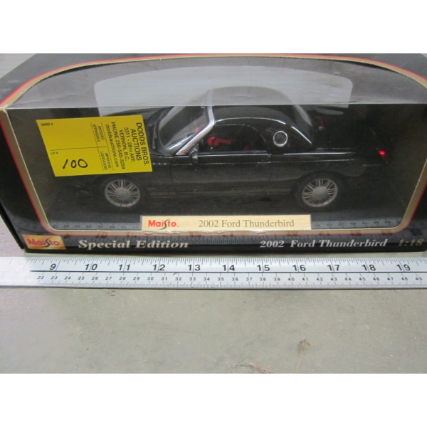 2002 FORD THUNDERBIRD DIECAST CAR