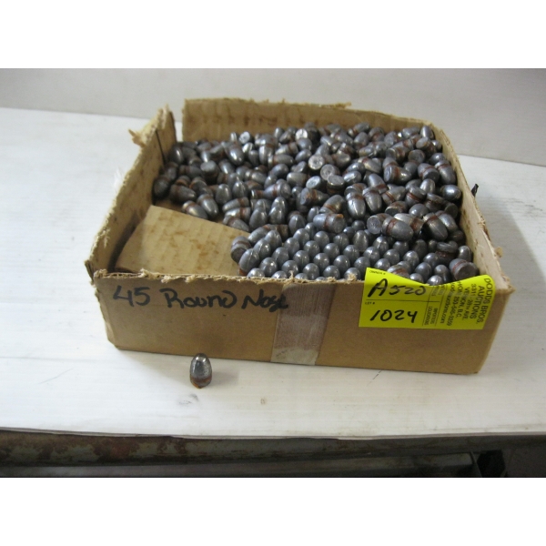 LG. BOX OF .45CALIBER BULLETS