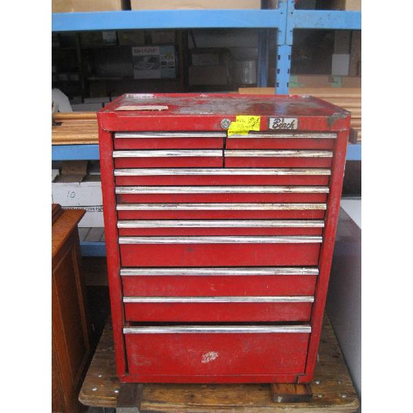 BEACH MULTI DRAWER TOOL CABINET W/MISC. CONTENTS