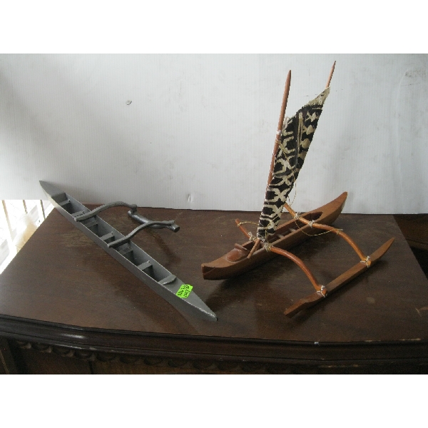 2 OUTRIGGER CANOES