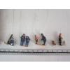 Image 2 : WOODEN BOX W/ASST. SMALL FIGURINES - 1 IS BROKEN