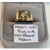 Image 1 : MENS 10KT RING W/SM. DIAMONDS, 4G, SZ 9.5