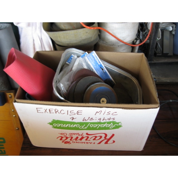 MISC. SANDING DISCS, SHREDDER, BLOW UP BALL, ETC.