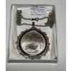Image 1 : SILVER CHAIN W/PENDANT $5 MONTREAL OLYMPIC COIN
