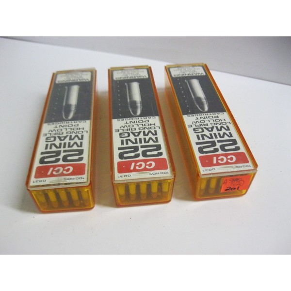 CCI 22 MINI MAG LONG RIFLE HOLLOW POINT|3X100 ROUNDS
