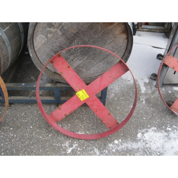 45 GALLON WINE BARREL CART