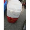 Image 1 : 3 RED BINS & 9 LIDS