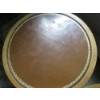 Image 3 : 2 ROUND TOPPED LEATHER INLAID TABLES