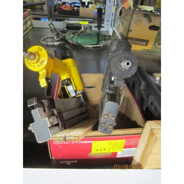 2 AIR BRAD NAILERS & A RULER