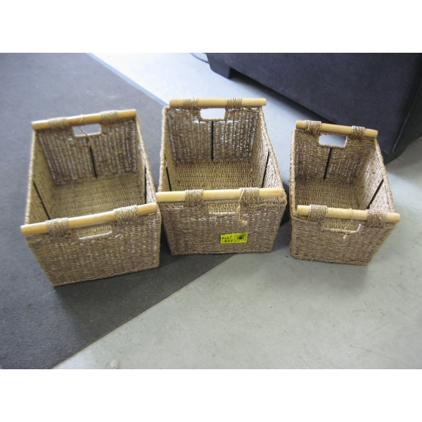 3 PIECE BASKET SET