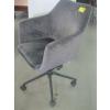 Image 3 : GREY MICROFIBER CHAIR ON CASTORS