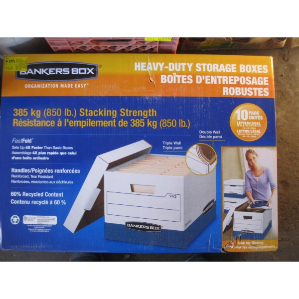 BANKER'S BOXES - 10 PACK
