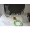 Image 3 : ASST. VINTAGE GLASSWARE, BONE HANDLED STEAK KNIFE SET, POTTERY, ETC.