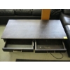 Image 4 : 3 PIECE DARK WOOD COFFEE TABLE & END TABLES