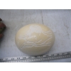 Image 2 : OSTRICH EGG & STONE EGGS, BRASS BOWL, ETC.