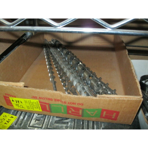 ASST. LONG DRILL BITS & AN "AS IS" CRAFSTMAN RECHARGEABLE DRILL