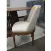 Image 2 : WOOD FRAMED OFF WHITE DINING CHAIR