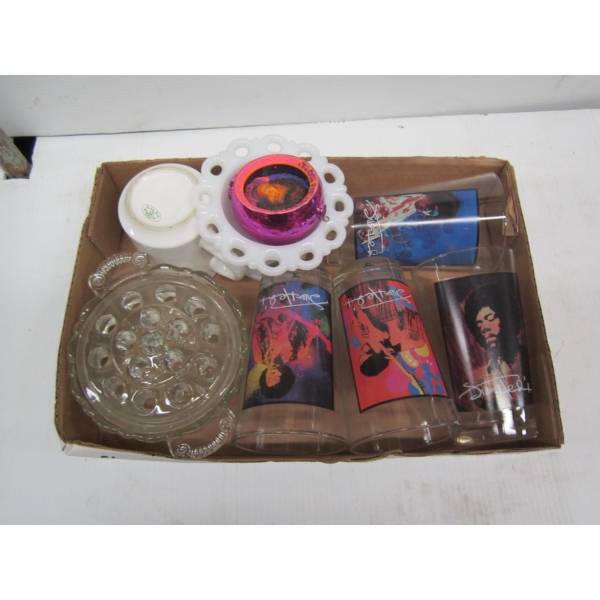 MISC. GLASSES, GLASS FROG, ETC.