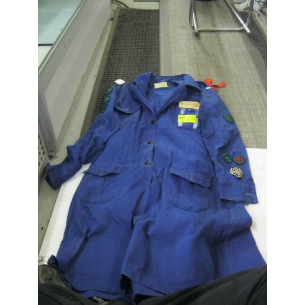 GIRL GUIDE SHIRT W/ASST. BADGES & BOOKS