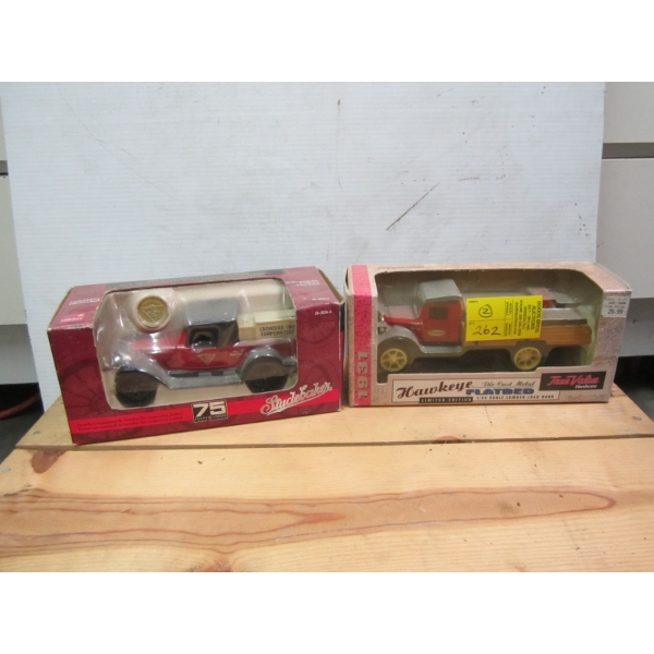 2 DIECAST TRUCK BANKS