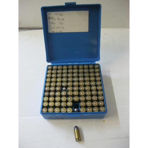 BLUE CASE W/45ACP CARTRIDGES