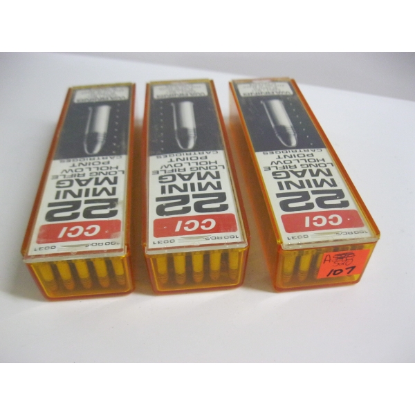CCI 22 MINI MAG LONG RIFLE HOLLOW POINT|3X100 ROUND BOXES