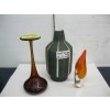 Image 1 : WEST GERMAN POTTERY VASE & 2 PIECES OF MURANO GLASS
